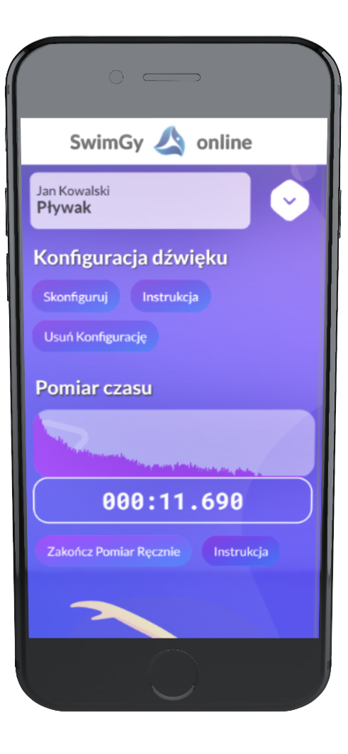 Aplikacja dla pływaków